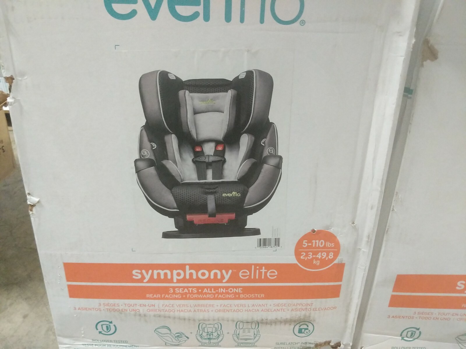 evenflo symphony booster
