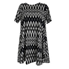 Agnes & Dora T-Shirt Dress Womens XS Short Sleeve Knee Length A-Line Pockets