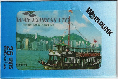 TK 7b Telephone Card/Phonecard Worldlink 25u Jetway Hong Kong Edition 2000