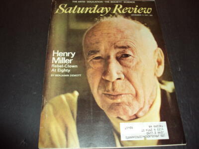 Saturday Review Dec 11 1971 Henry Miller Rebel-Clown At Eighty ID:46425