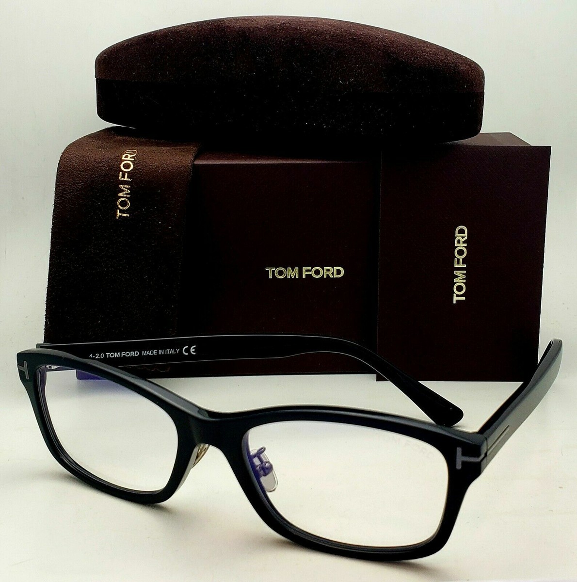 Tom Ford FT5724 001 5724 Shiny Black Optical Frame