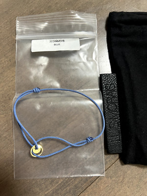 LUIS MORAIS Bracelet Moon 14K Gold Cord adjustable