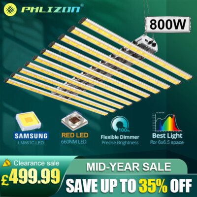 800W Spider LED Grow Light Commercial Bar Full Spectrum Samsungled Indoor Plants