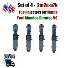 Set Of 4 Fuel Injectors For Mazda 6 Ford Mondeo Duratec V6 2m2e-a7b