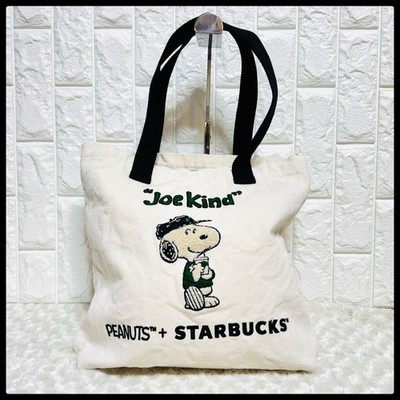 Starbucks Japan x PEANUTS Collaboration 2025 Spring Snoopy tote bag New