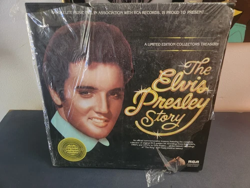 THE ELVIS PRESLEY STORY, Vintage Limited Edition 5 LP Record Set  Candlelite Rca