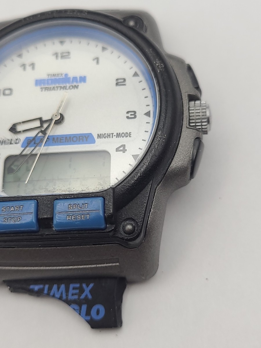Timex Ironman Triathlon Watch Men Indiglo Blue 8 Lap memory  display picture 3