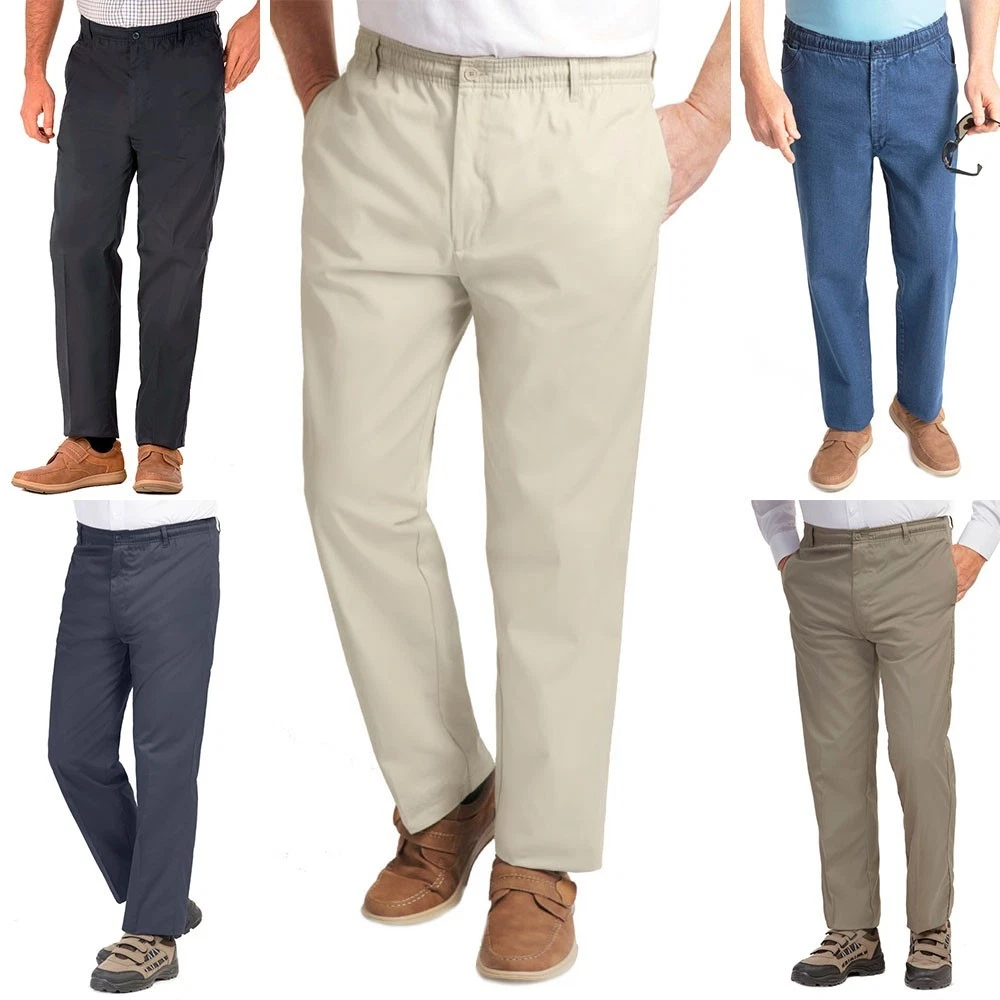 Mens Easy Pull Up Rugby Trousers Smart Full Elasticated All Season Waist 32 - 60
Opens in a new wind