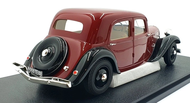 Cult 1/18 Scale Resin CML108-2 - 1935 Citroen Traction Avant 7cv - Maroon/Black - Image 2 of 4