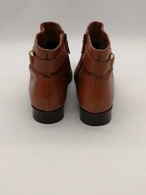 Talbots Boots Womens Brown 6.5 AA Leather Ankle Bootie Shoe Side Zip Classic - Image 2 of 4