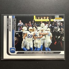 CAMERON DICKER ROOKIE #d /130 2022 PANINI INSTANT #91 LOS ANGELES CHARGERS TEXAS