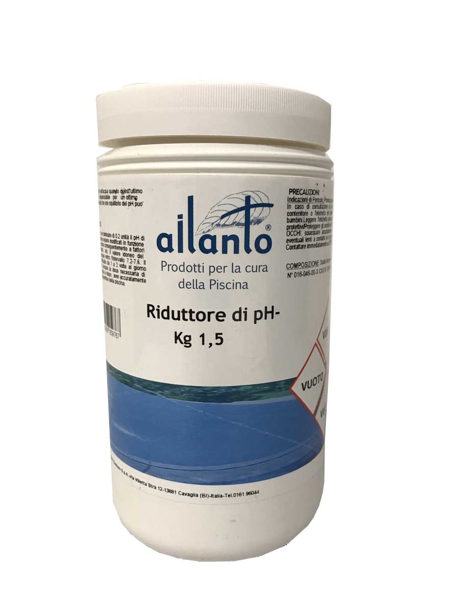 Ailanto Regulador Ph Minus 1.5KG Accesorios Piscina Limpieza