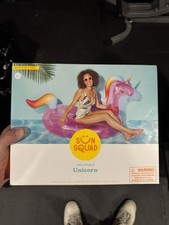 Sun Squad Inflatable Unicorn 6ft 4in Long NEW IN BOX