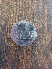 2016 Team GB Olympic Swimming 50p Fifty Pence Piece Coin Circulated Circulated