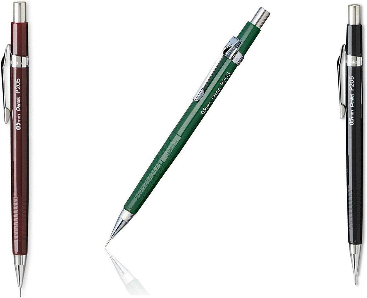 Value Pack of 3  Sharp Automatic Pencil, 0.5Mm, Black, Burgu