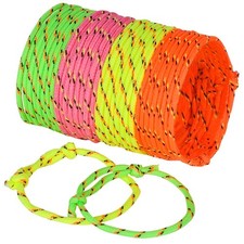 Friendship Bracelets for Kids - Pack of 144 Neon Adjustable Woven Rope Frie...