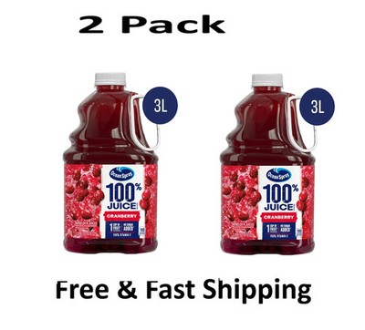 Ocean Spray  100% juice cranberry juice Blend, 101.4 fl oz Bottle.... 2 pack