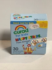 VTG 1993 Curad Kid Happy Strips McKid McDonalds First Aid Bandaids 30 Assorted