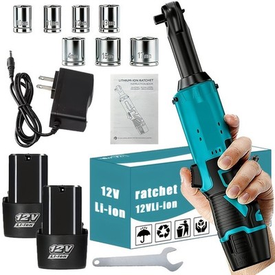 Cordless electric ratchet wrench set, brushless electric ratchet wrench, 12V
