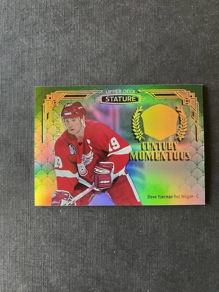 2020-21 Upper Deck Stature - Century Momentous Steve Yzerman #CM-2 Green /149 - Image 2 of 3