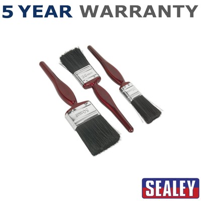 Sealey Pure Bristle Pinsel Set 3-teilig SPBS3