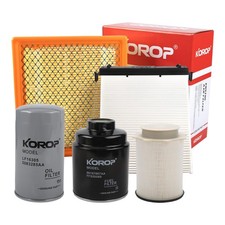 6.7L Cummins Fuel Filter Oil Filter Air Filter and Cabin Air Filter Kit Compa...