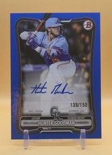 2026 Bowman HUNTER GOODMAN Rookie & Veteran Retail Auto Blue SP /150 #PRV-HG 
