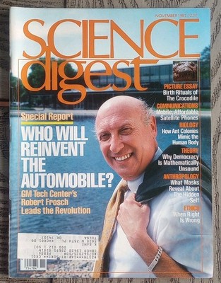 Science Digest Nov 1985 Automobile, Satellite Phones Illustrated Vol 93 No 11