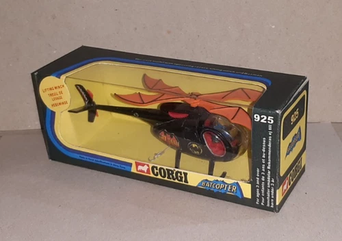 Corgi 925 Batcopter Batman Helicopter Complete Reproduction Box New Rotorblades