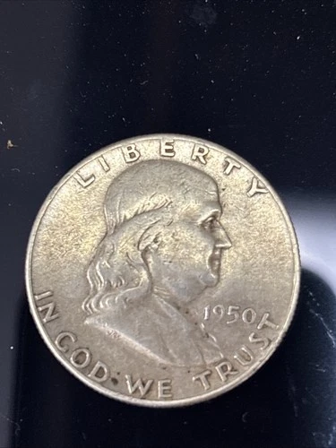 1950 D Franklin 90% Silver Half Dollar