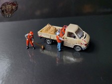 1/87 VW T4 Pritsche Baufahrzeug beladung Baustelle Arbeiter Figur Diorama HO H0