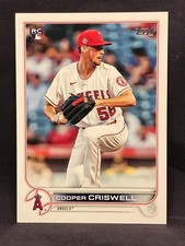 2022 Topps Baseball Cooper Criswell Los Angeles Angels ROOKIE CARD #521