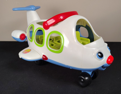 #ad Fisher Price Little People Lil Movers Airplane Plane Sounds Lights Song $8.00