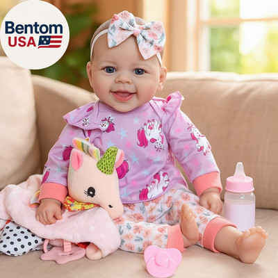 Baby Doll Girl, 18 Inch Realistic Soft Body Baby Doll Real Life Cute Baby with A