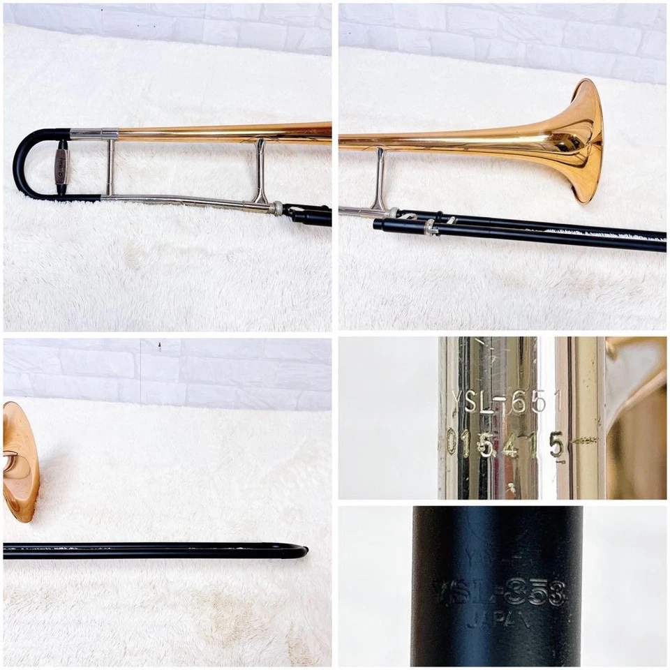 Yamaha YSL-651 Trombone with YSL-353 Matte Slide & Case – Serviced Bb - Image 3 of 4