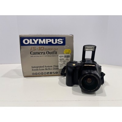 Olympus IS-10 Super DLX 35mm Film Camera 28-110mm ZLR Outfit w/Box Case Tested