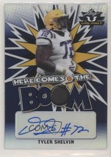 2021 Leaf Valiant Here Comes the Boom! Navy 22/35 Tyler Shelvin Auto 4z8
