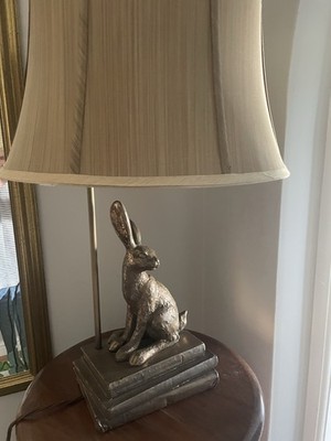 david hunt tischlampe. Hase. Kleiner Hopper. Seidenschirm