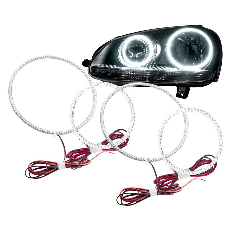 LED Halo Headlights Factory Surface Add On Custom Lights White 2297-001 — 第 2/4 张图片