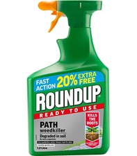 ROUNDUP TOUGH READY TO USE WEEDKILLER SPRAY TRIGGER 1.2L FAST ACTION GARDEN NEW