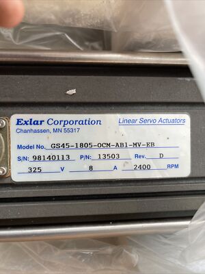 Linear Servo Actuator GS45-1805-OCM-AB1-MV-EB Exlar