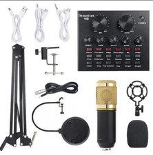BM800 Condenser Microphone Kit with V8 Multifunctional Live Sound Card