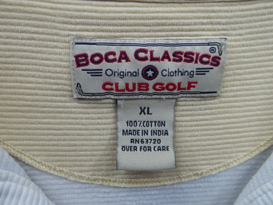 Camisa Polo Boca Classics Club Golf Para Hombres Estampado Gráfico Talla XL Foto 4 de 4