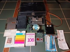 Vintage Polaroid Land Camera 101 Extras, Case, Film, Cloud Filter Lot Untested