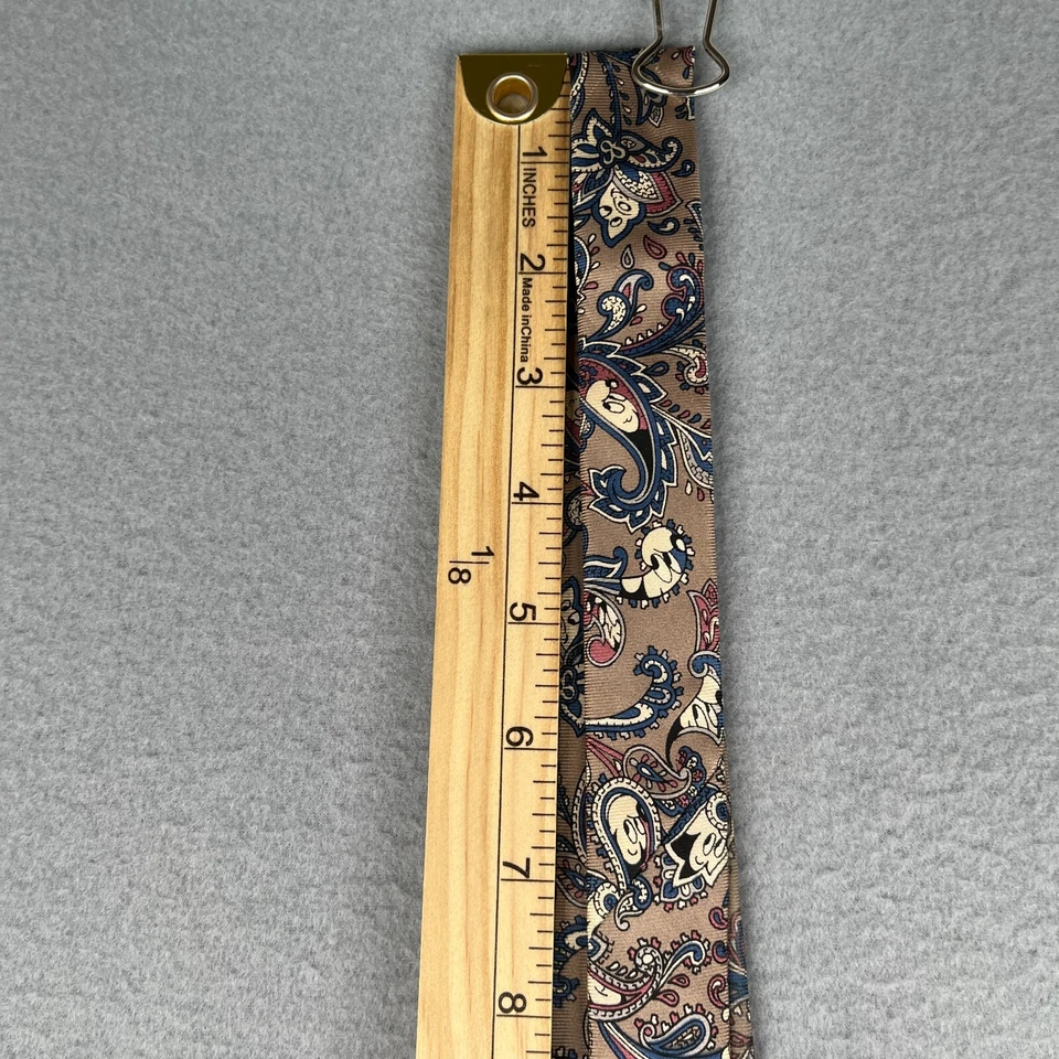 Corbata Balancine Disney The Tie Works Beige Paisley Mickey Seda Hecha en EE. UU. Hombres Foto 3 de 4