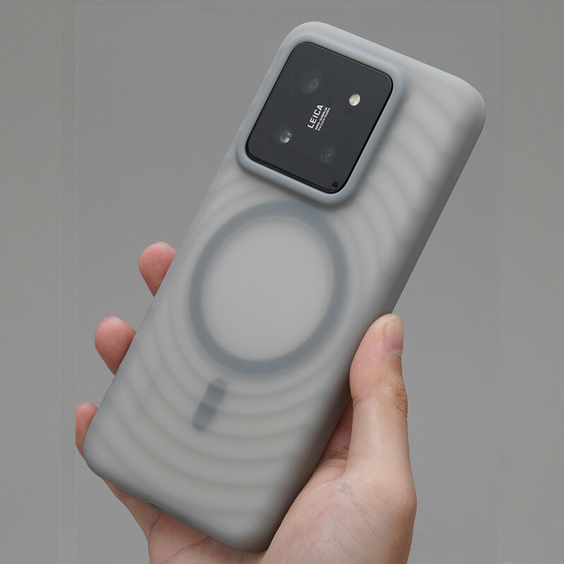 Wave Magnetic Cover For Xiaomi Mi 13 14 Pro 15 Ultra Liquid Silicone Back  Case
