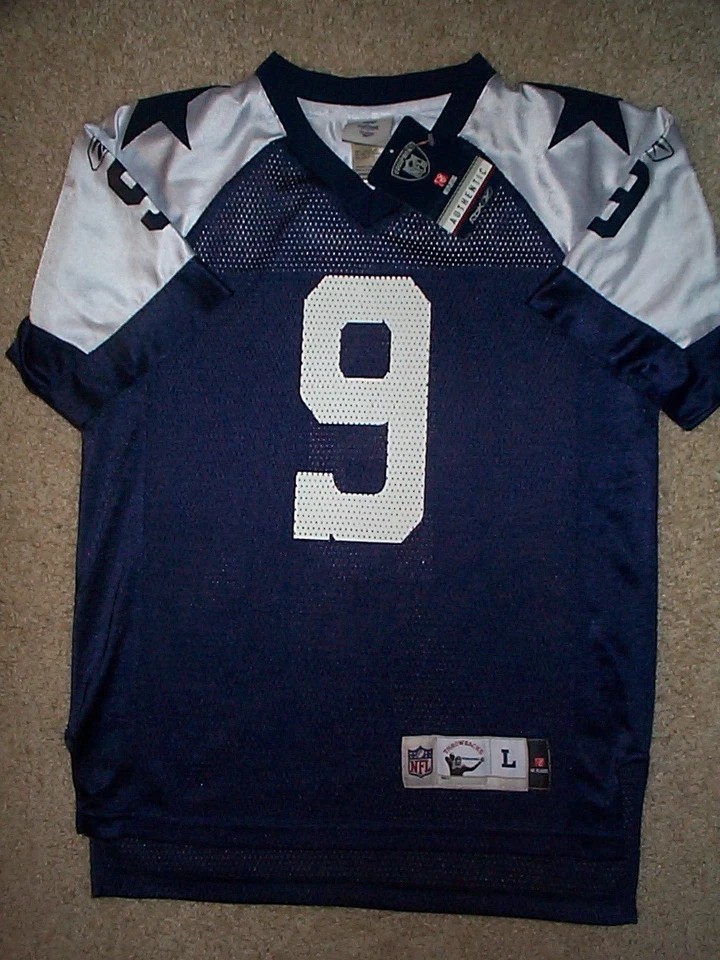 Camiseta deportiva REEBOK Dallas Cowboys TONY ROMO NFL JÓVENES NIÑOS NIÑOS (L-LG-GRANDE 14-16) Foto 2 de 2