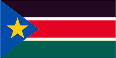 Südsudan Flagge 3 x 2 Fuß - 100 % Polyester mit Ösen Nationalland