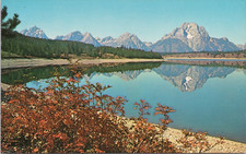 Postcard Teton Range Jackson Lake Grand Teton National Park Jackson Hole Wyoming