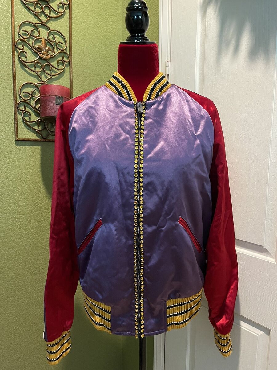100% Authentic GUCCI Blind For Love Tiger Satin Bomber 100% Authentic GUCCI Blind For Love Tiger Satin Bomber